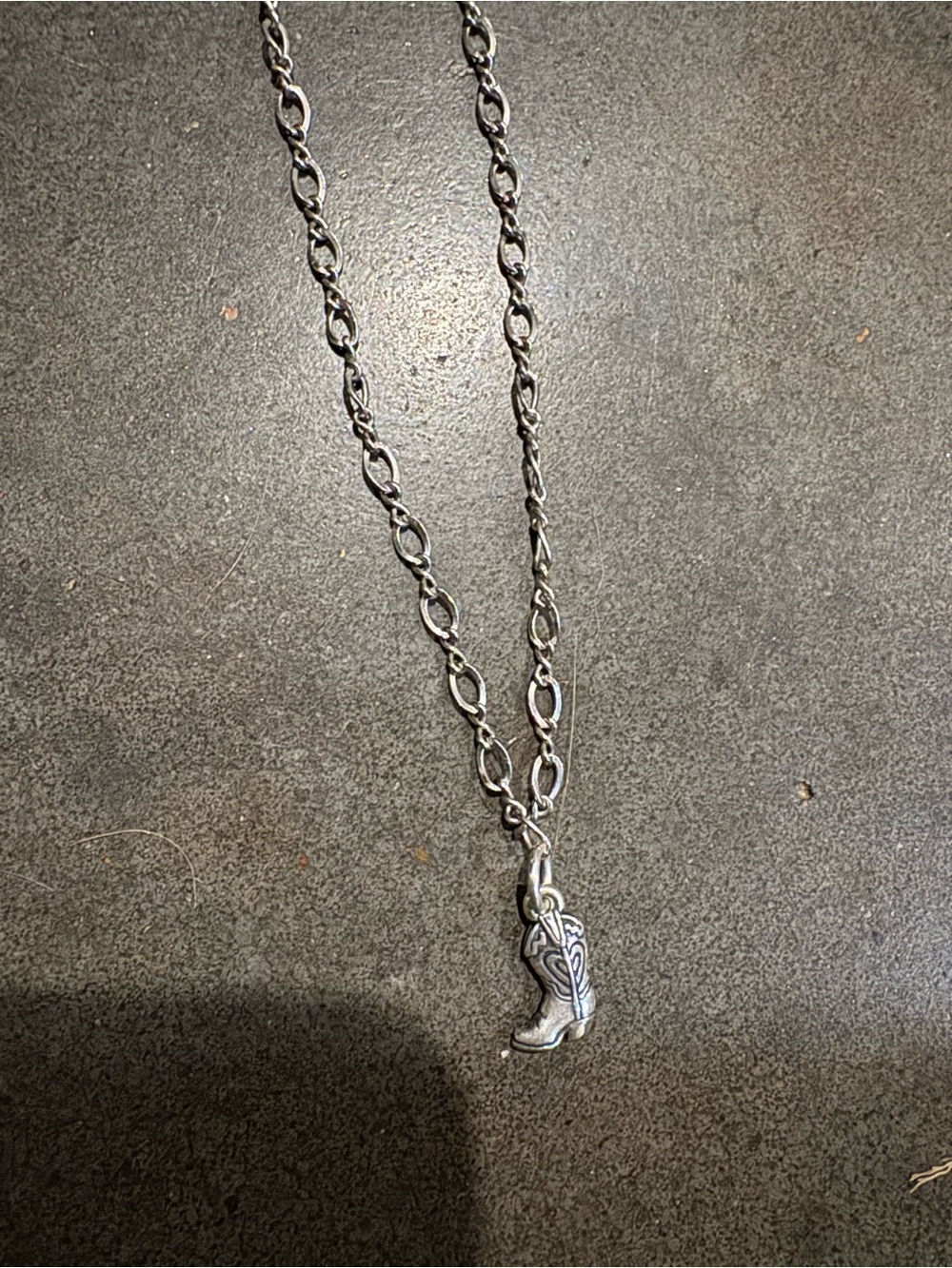James Avery 925 Silver Boot Charm Necklace
